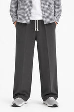 Pleated Dark Steel Grey Trouser